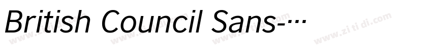 British Council Sans字体转换
